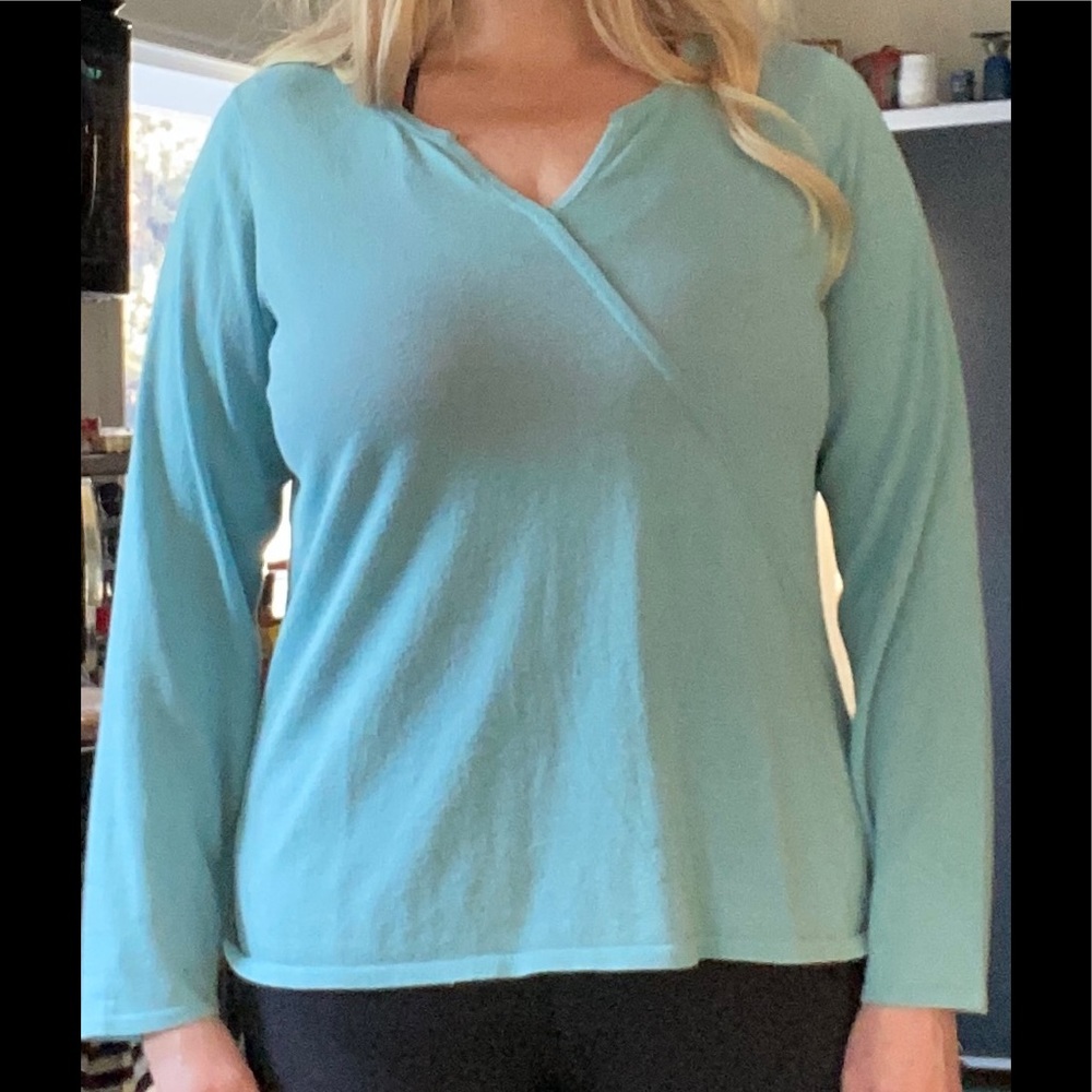 Light teal blue Alfani top